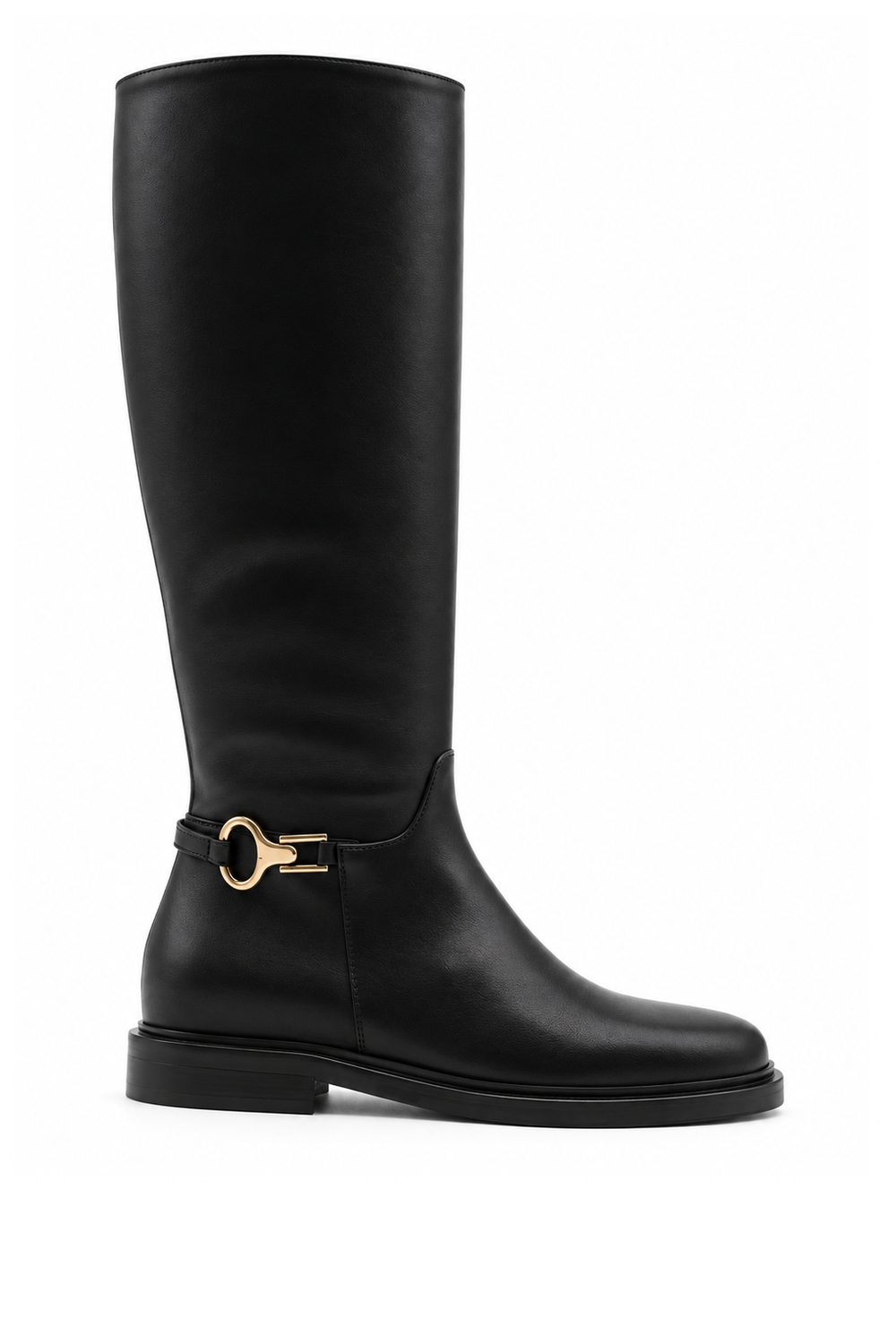 EDELYNE Black Leather Boot