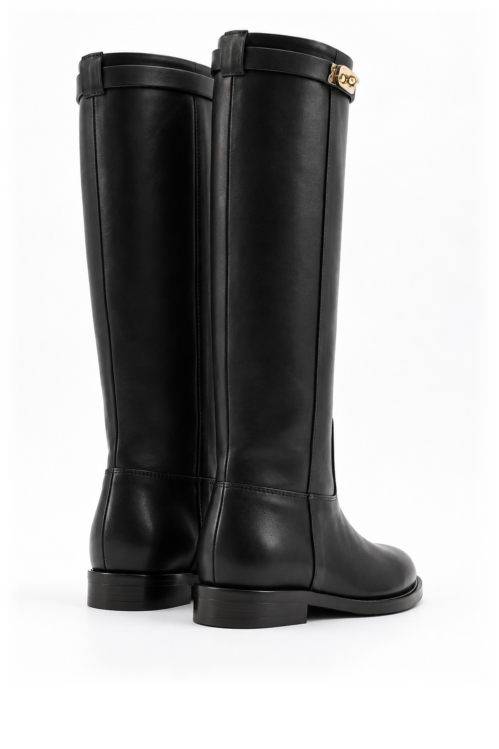 GISEL BLACK LEATHER BOOT