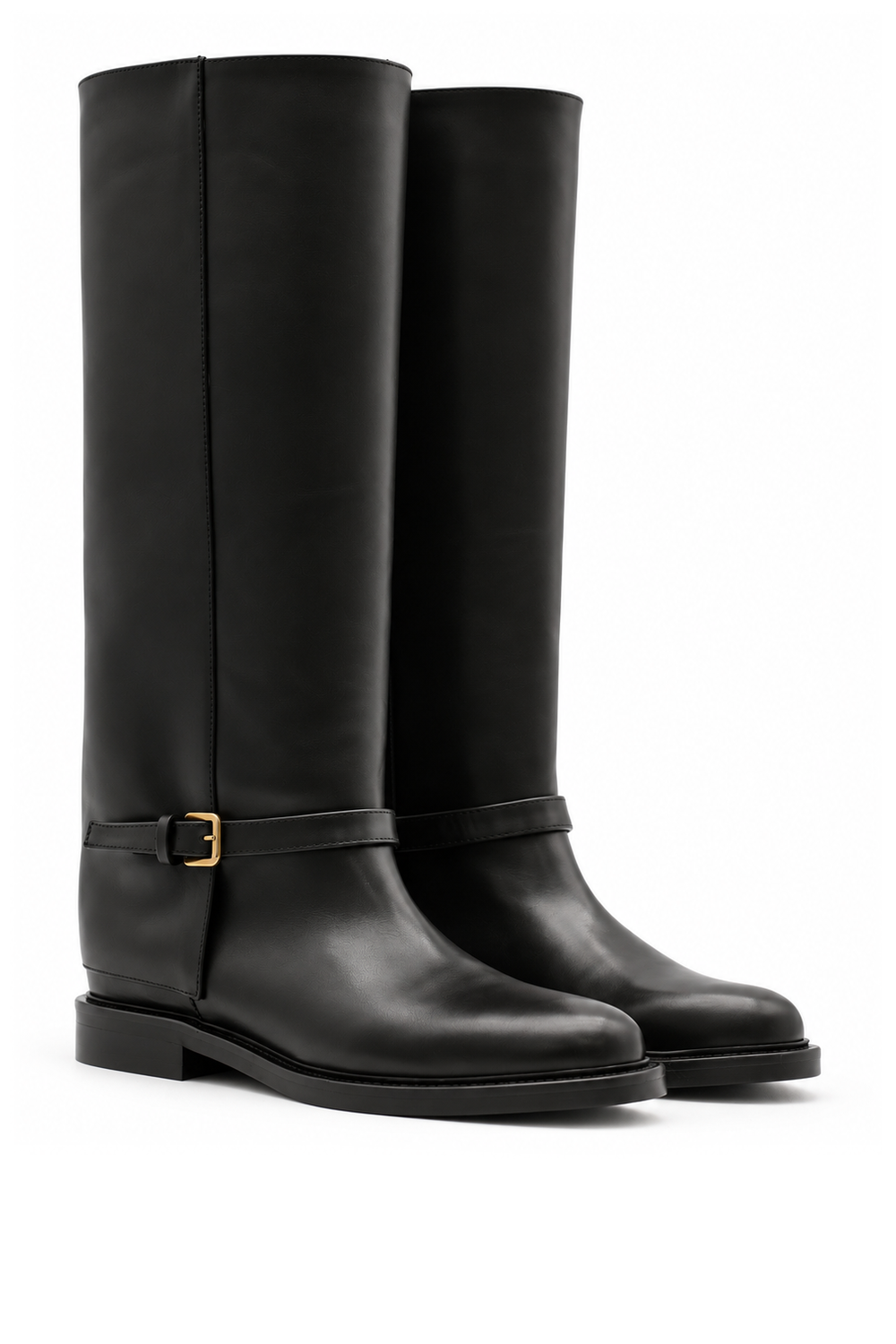 SHEILA BLACK LEATHER BOOT