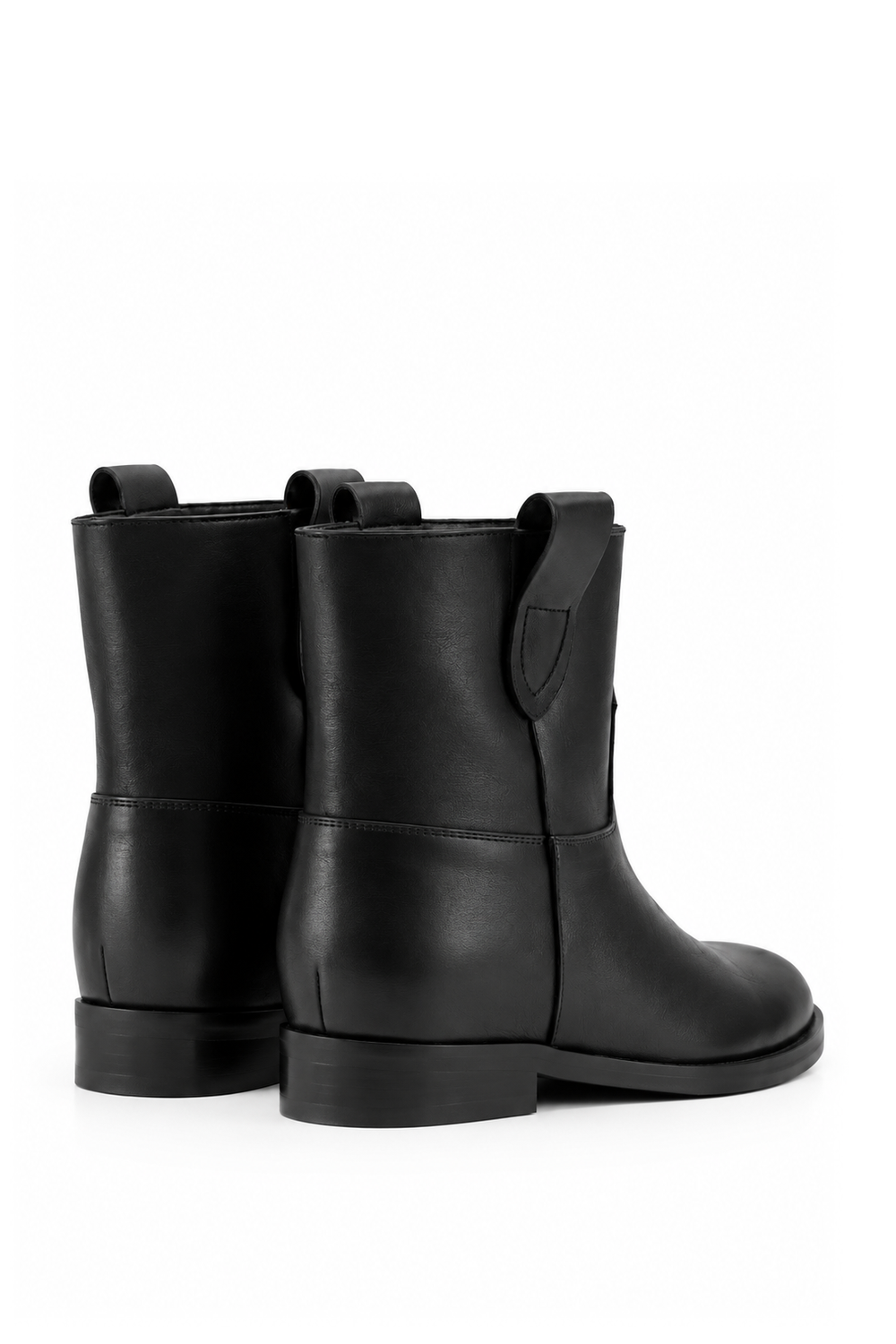 ROSITA BLACK LEATHER ANKLE BOOT