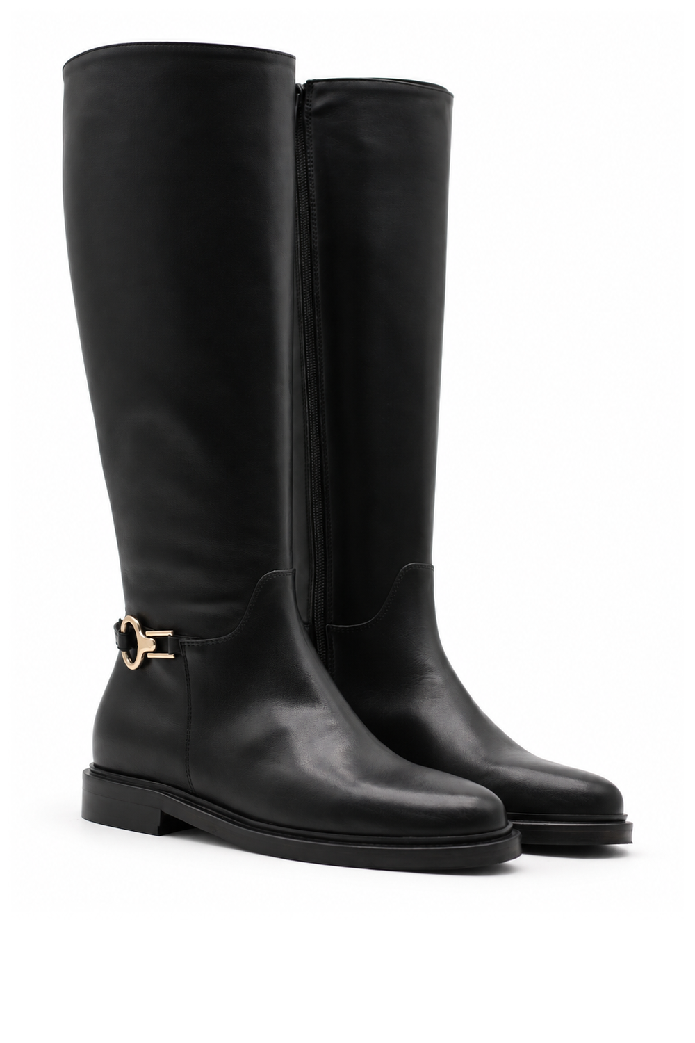 EDELYNE Black Leather Boot