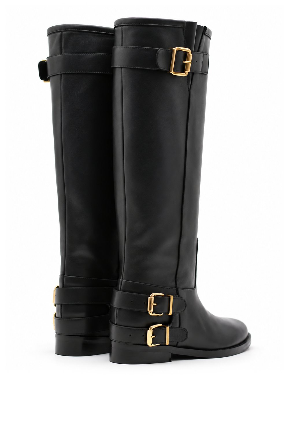 EVITA BLACK LEATHER BOOT