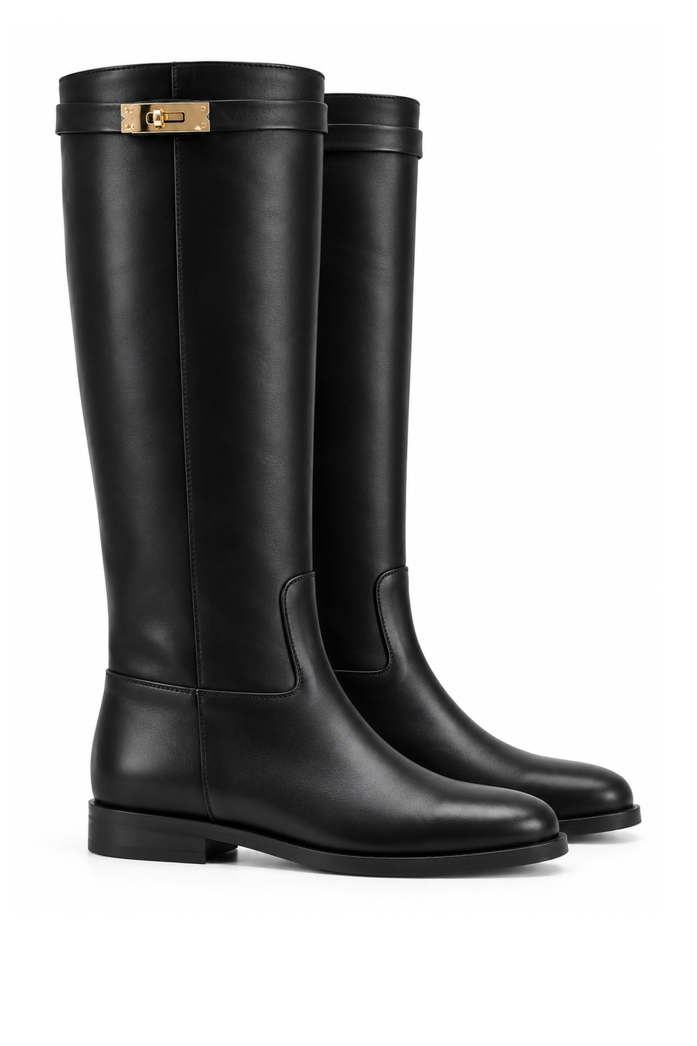 BOTA GISEL CUERO NEGRO