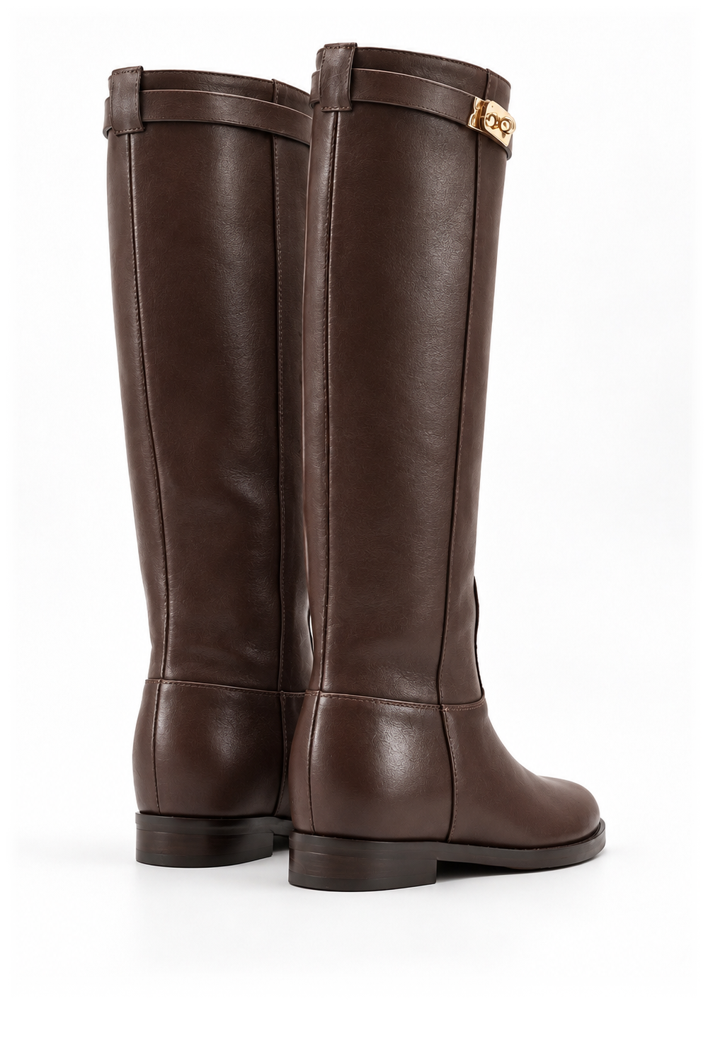 GISEL LEATHER DARK BROWN BOOT