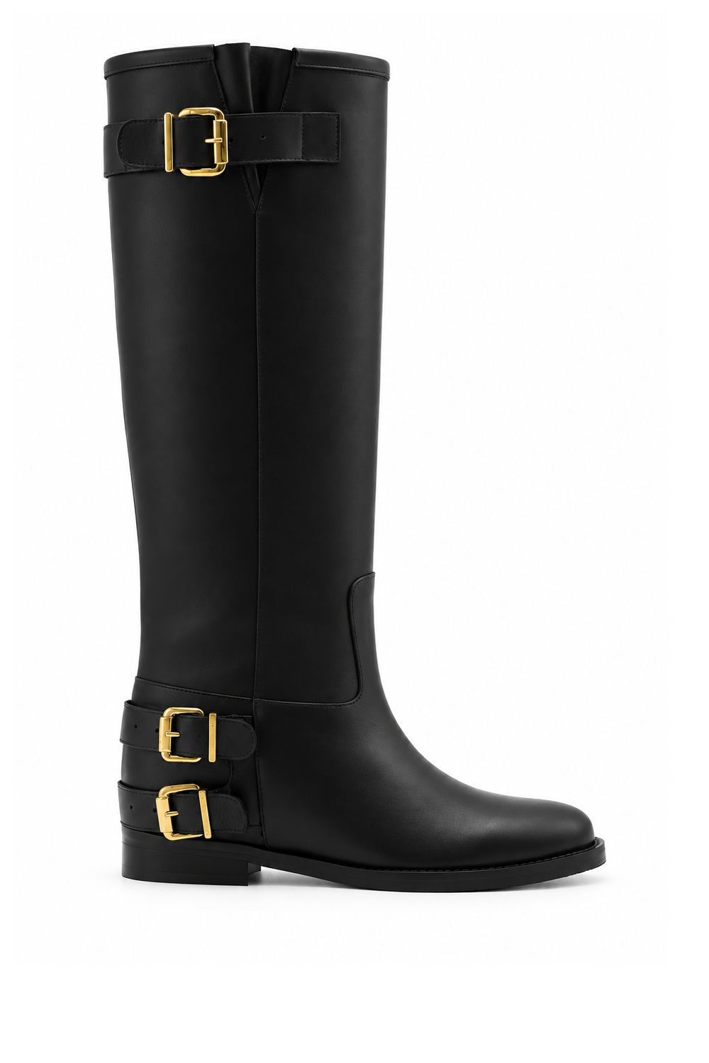 EVITA BLACK LEATHER BOOT