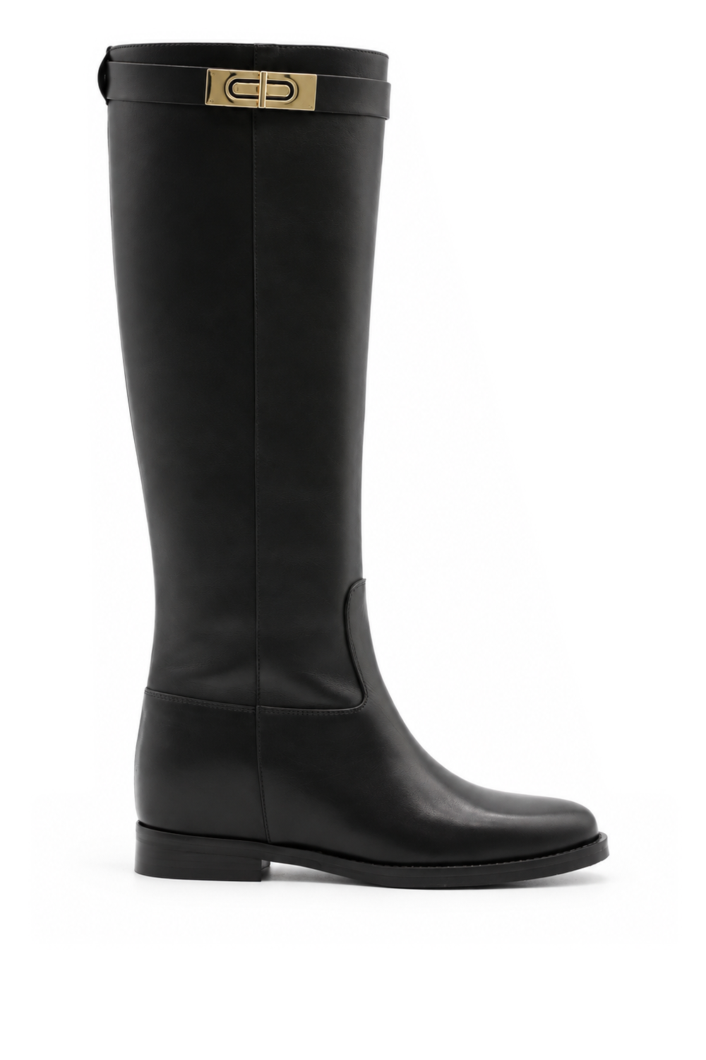 BOTA PARIS DE PIEL NEGRA