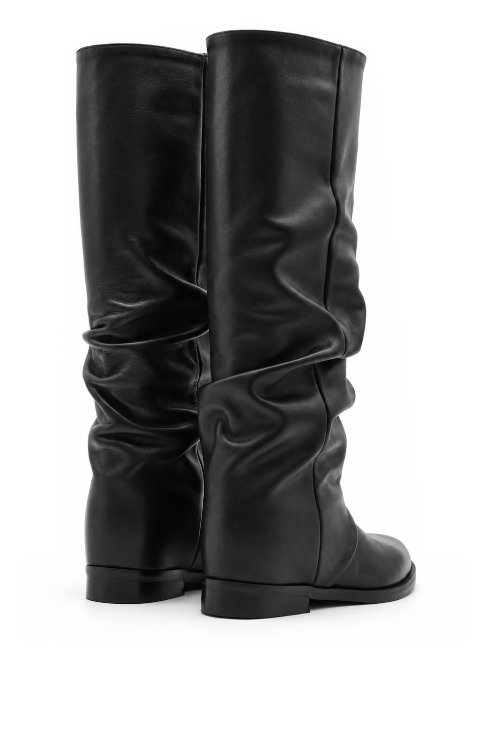 MONIQUE BLACK LEATHER BOOT