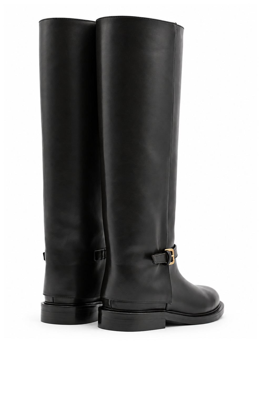 SHEILA BLACK LEATHER BOOT